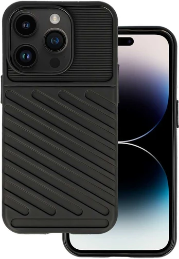 Dėklas Topt Thunder dėkals skirtas Apple iPhone 14 Pro juodos spalvos