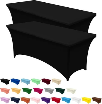 Juoda tampri stačiakampė staltiesė 122×76 cm, 2 vnt