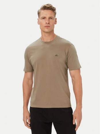 C.P. Company Marškinėliai 21CMTS726A005100W Smėlio Regular Fit