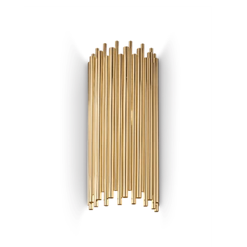 Sieninis šviestuvas Ideal Lux Wall lamp with 2 lights PAN, E14, ruda