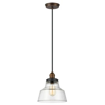 Elstead Lighting pakabinamas šviestuvas Baskin FE-Baskin-P-A-BR, rudas