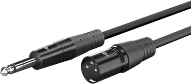 Goobay XLR laidas 6,35 mm jack kištukui, 2 m