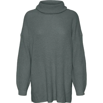 Megztinis su kaklu moterims, Žalia, Zia long pullover boo