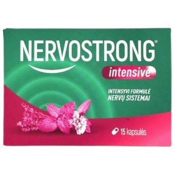 Nervų sistemai NERVOSTRONG INTENSIVE, 15 kaps.
