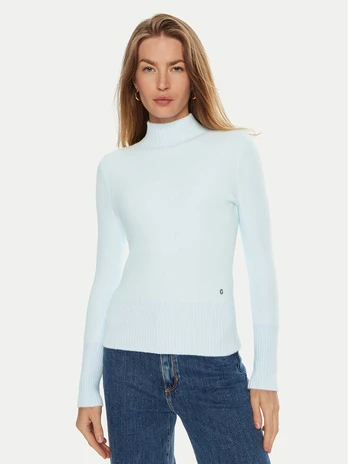 Guess Golfas W2RR17 Z2YA0 Žydra Slim Fit