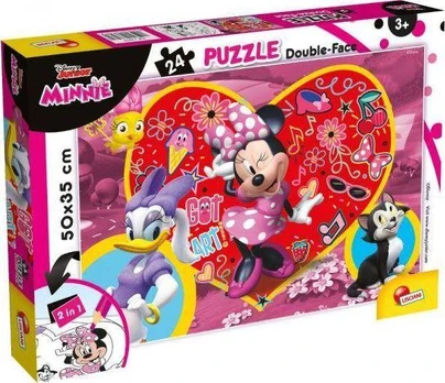 Lisciani Lapai Dvipusė dėlionė 24el Minnie Mouse 73979