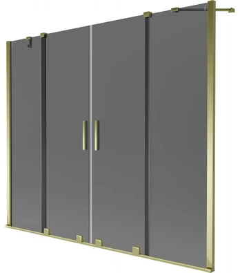 Vonios sienelė Mexen Velar Duo, 190 x 150 cm, Gold/Graphite