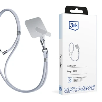 3MK EasyClip Pilkas (sidabrinis) Smycz do telefonu