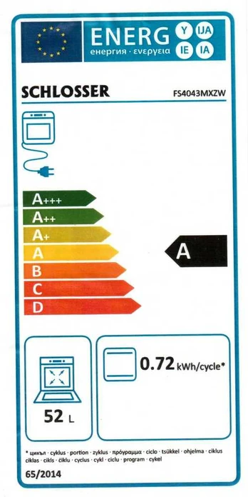 Elektrinė viryklė Schlosser FS4043MXZW