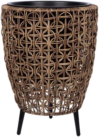 Vazonas WICKER 38x38xH54cm, rudas