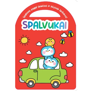 Spalvukai. Spalvinimo knygelė su lipdukais