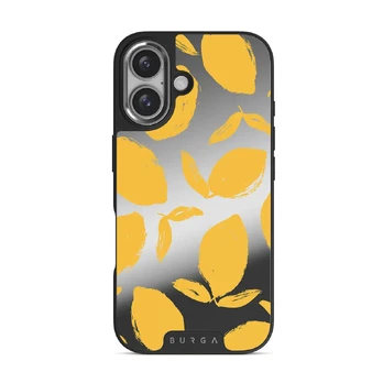 Lemon Tart - iPhone 16 Case, Elite Mirror Dark (MagSafe) / Silver
