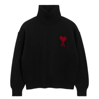 Megztinis, Juoda, Funnel neck sweater