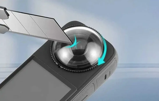 "Insta360 X4" optinio stiklo objektyvo dangtelis PULUZ