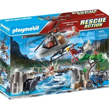 Figures set Rescue Action 70663 Canyon Copter Rescue