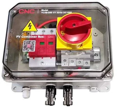 PV atjungimo skydelis, DC 1in-1out, IP67