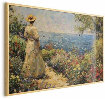 Artgeist Plakatas - Nostalgic impression - a pensive woman contemplating