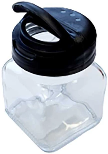 Container for loose spices 150 ml juodas with flap