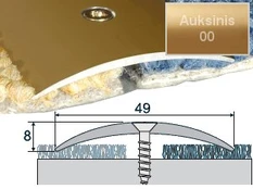Profilis Effector A04 sujungimo | auksinis 270 cm 49x8 mm