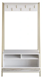 Drabužių kabykla Kalune Design Devin 788DEC4016, 180 cm, aukso/balta kaina