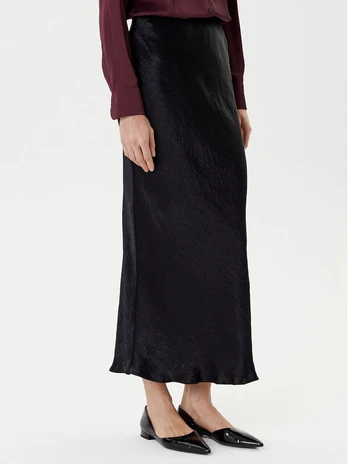 Marella Midi sijonas Pomez 2525106041 Juoda Regular Fit