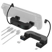 Nyko Steam Deck Power Dock 7-In-1 Usb-C Docking Station kaina