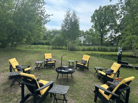 Sodo baldų komplektas DM Grili, juodas
