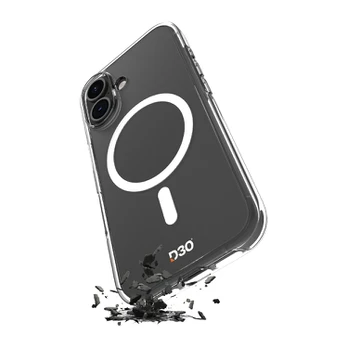 Dėklas Puro Impact Clear D3O TPU+PC MagSafe Compatible Case for iPhone 17 - Transparent