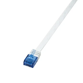 LogiLink Flachpatchkabel RJ45 U/UTP Cat6 7.50m baltas