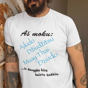 Marškinėliai "Moku daug baisių žodžių"