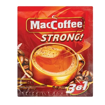 Tirpios kavos gėrimas MACCOFFE STRONG 3IN1, 16 g