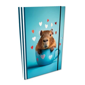 A5 languotas bloknotas su trintuku Soft Touch Capybara - EV-Corp