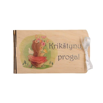 Medinis vokelis pinigams "Krikštynų proga!"