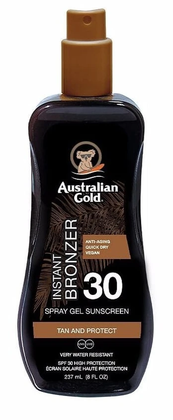 Gelis įdegio priežiūrai kūnui Australian Gold Instant Bronzer SPF30, 237 ml