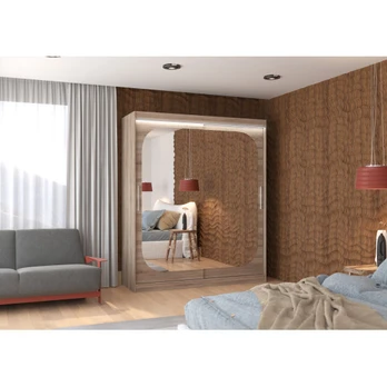 Sliding wardrobe with mirror and lighting LED ARIZONA 180
