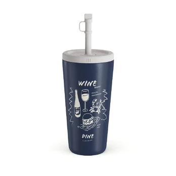 Wine & Dine - Travel Mug, 500 ml / Straw