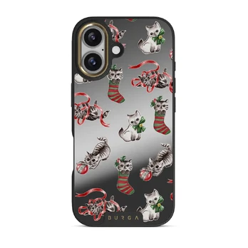 Merry Kitty - iPhone 17 Case, Elite Mirror Dark (MagSafe) / Gold