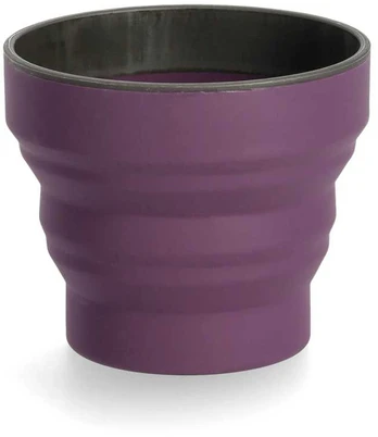 Lifeventure Flexi Mug violetinė sulankstomas puodelis