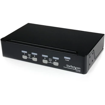 Startech.com 4 portų profesionalus Vga Usb Kvm jungiklis su šakotuvas
