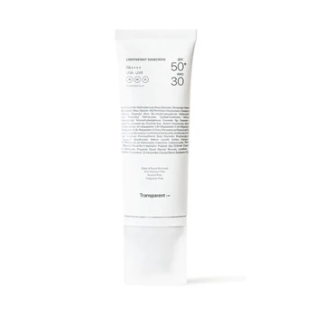 Transparent Lab Lightweight Sunscreen SPF50 Apsauga nuo saulės veidui, 100ml