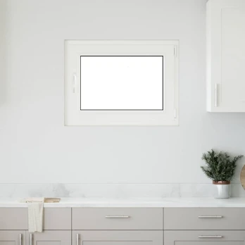 Požeminio lango RISOR Baltas 80 x 50 cm PVC ir stiklas