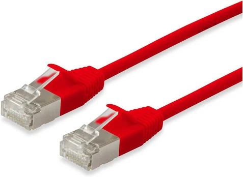 Equip Patchkabel Cat6A Slim F/FTP 2xRJ45 1.50m raudona LSZH Polybeutel