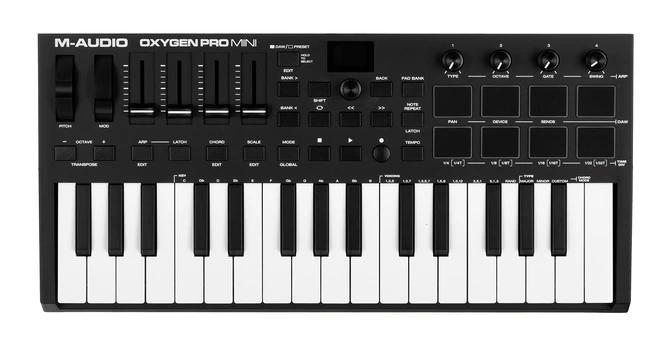 Klaviatūros valdiklis M-Audio Oxygen Pro Mini-32