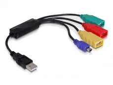 HUB USB Delock 3x USB-A 2.0 (61724) kaina