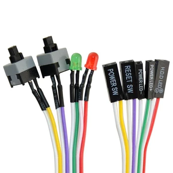 Oem POWER & RESET mygtukai su LED - 50CM