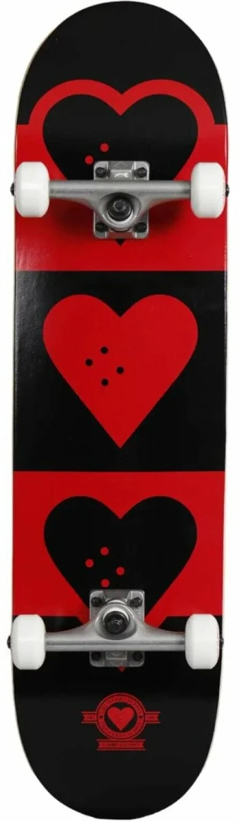 Riedlentė Heart Supply Quadron Logo Complete, juoda/raudona