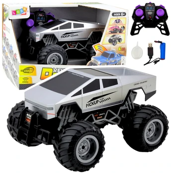 Rc visureigis Lean Toys Pickup, 1:16, sidabro