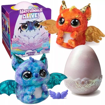 Interaktyvus Hatchimals žaislas – kiaušinis su slibinu