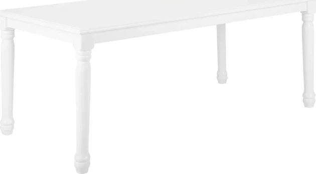 Beliani Valgomojo stalas CARY baltas 180 cm 90 cm