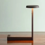 "Vibia Flat LED" 30 cm aukščio stalinė lempa, juoda